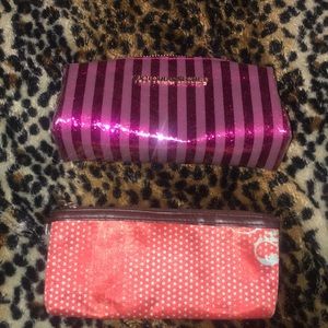 Cosmetic bags that are semi-used